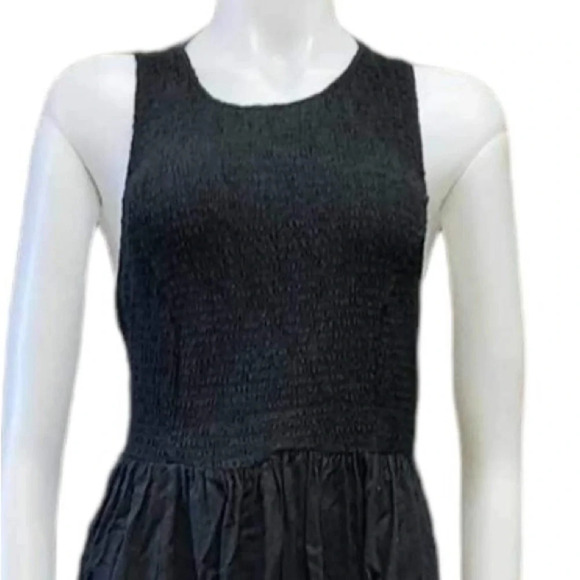 Torrid Black Midi Challis Smocked Dress Size 2 - Picture 5 of 12